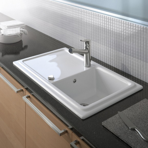 картинка Duravit Cassia Кухонная мойка Cassia 50 860x510, белая от магазина Сантехстрой