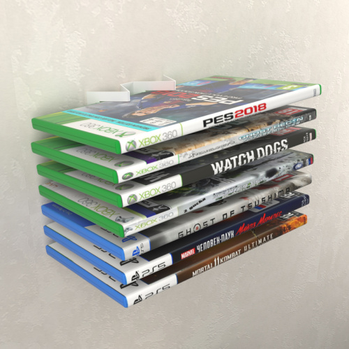 картинка Кронштейн для хранения дисков настенный,  белый REXANT от магазина Сантехстрой