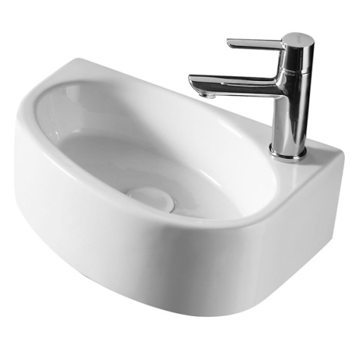 картинка Раковина Azario 42х29х14, подвесная правая, белая (AZ-4519) от магазина Сантехстрой