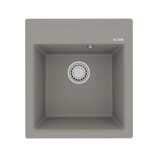 картинка Кухонная мойка Lemark HANKA 450 врезная прямоугольная из кварцгранита цвет: Грей (9910009) от магазина Сантехстрой