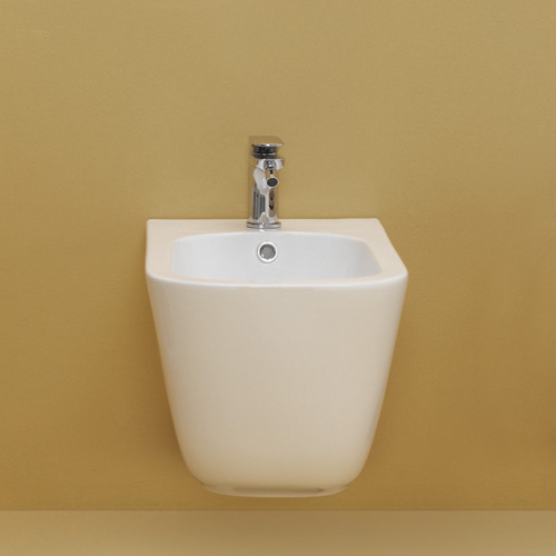 картинка Kerasan Tribeca Биде подвесное 55см, c 1 отв под смеситель, c креплением WB9N, цвет: Bianco matt от магазина Сантехстрой