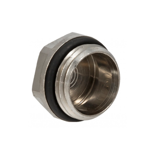 картинка Заглушка Buderus G 1/2", латунь никелированная от магазина Сантехстрой