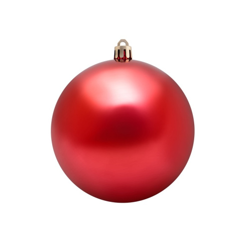 картинка Елочная фигура Шар Ø 10 см,  цвет красный глянцевый от магазина Сантехстрой