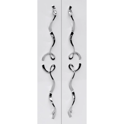 картинка Ручки для мебели 8 шт хром Clarberg Due Amanti DUER8CR от магазина Сантехстрой