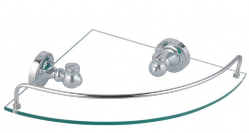 картинка Полка FIXSEN Style стеклянная угловая (FX-41103A) от магазина Сантехстрой