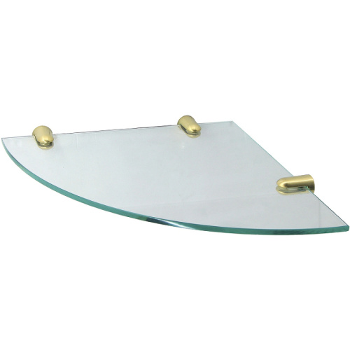 картинка Стеклянная полка WasserKRAFT K-533BRUSHED GOLD угловая Золото матовое от магазина Сантехстрой