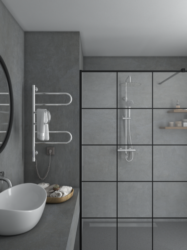 картинка Полотенцесушитель электрический Vincea VTD-1R2CE 44х80, хром, таймер от магазина Сантехстрой