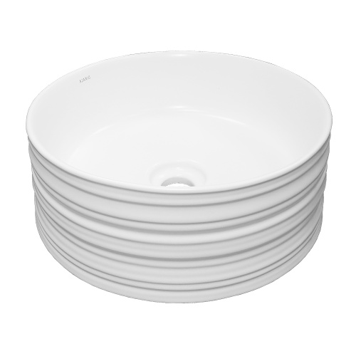 картинка Раковина-чаша Azario 410х410х180 накладная, круглая, белый матовый (AZ-3272-MW) от магазина Сантехстрой