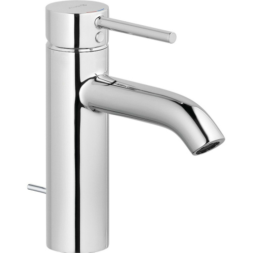 фотография смеситель для раковины kludi bozz однорычажный, с донным клапаном, хром (382800576)