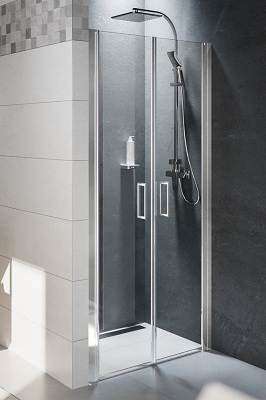 картинка NOVIK Z111 100 дверь в нишу, хром RIHO от магазина Сантехстрой