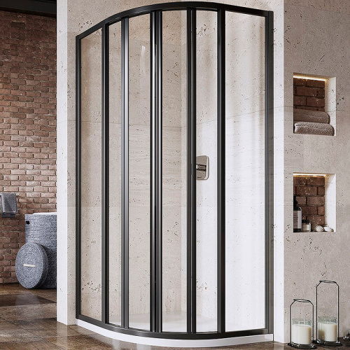 картинка Душевой уголок Ravak Supernova SKKP6-90 90x90 3207O302Z1 профиль Черный стекло Transparent от магазина Сантехстрой