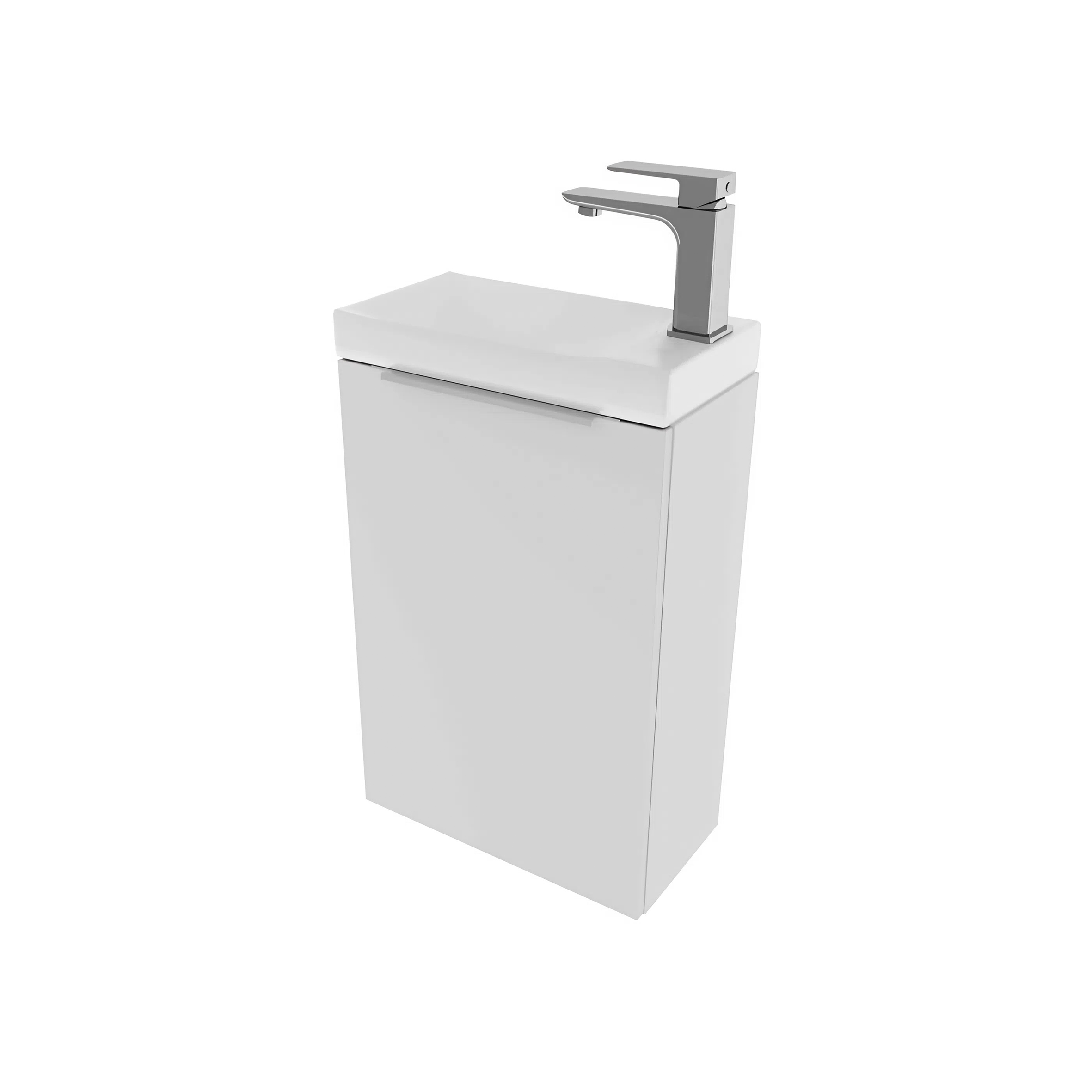 картинка Тумба под раковину Монови Слим 40 Белый мат от магазина Сантехстрой