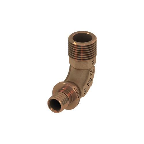 картинка Уголок соединительный, TECE, TECEflex, 20 х 3/4'' Н, с ниппелем, бронза от магазина Сантехстрой
