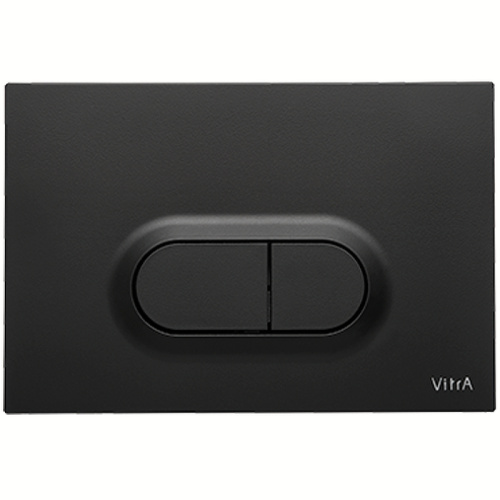 картинка Клавиша смыва Vitra Loop O 740-0511 Черная матовая от магазина Сантехстрой