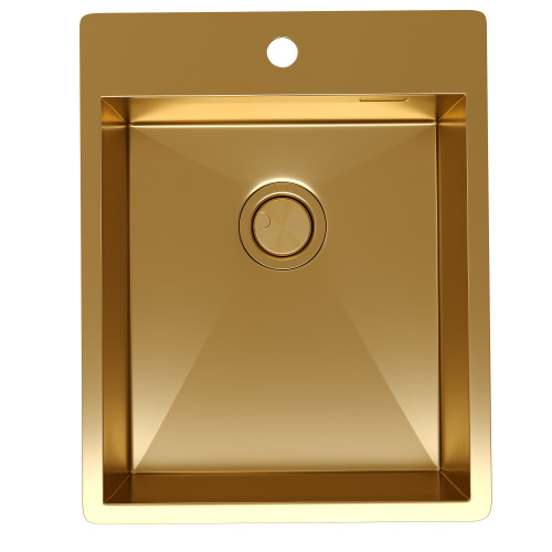 картинка Кухонная мойка Reflexion Iseo RX2240GD брашированное золото от магазина Сантехстрой