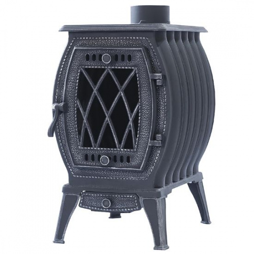 картинка Печь отопительная ПМЧ-10С "Офелия" со стеклом (Окрашенная патинированная) РБЦ от магазина Сантехстрой