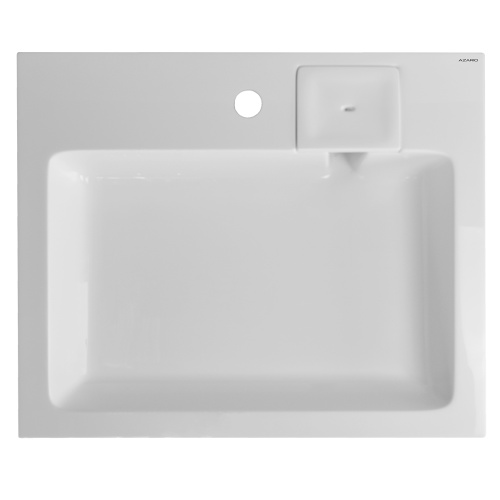 картинка Раковина Azario Etna NEW 600х500х100 литьевой мрамор, сифон в комплекте, белая (CS00086607) от магазина Сантехстрой