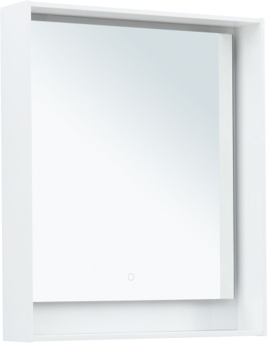 картинка Зеркало Милан 70 LEDцв. белый глянец (336391) от магазина Сантехстрой