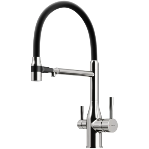 картинка смеситель для кухни с подключением к фильтру sancos garda sc4009bn