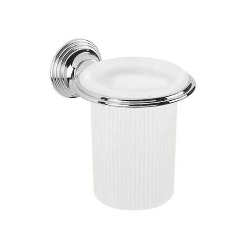 картинка Colombo Hermitag Стакан подвесной, цвет: хром/матовое стекло от магазина Сантехстрой