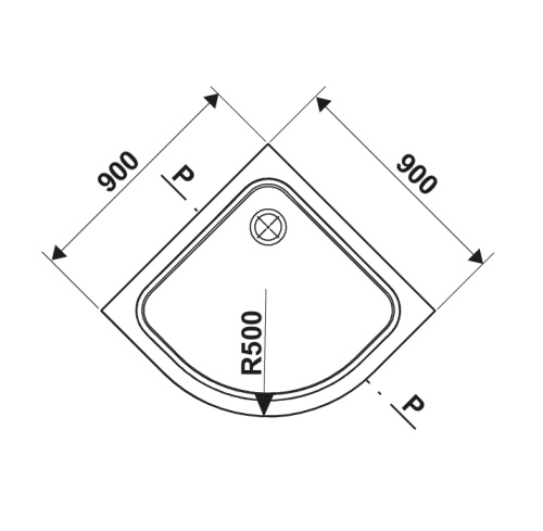 фотография душевой поддон ravak elipso pro-90 chrome белый