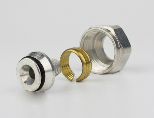 картинка Резьбозажимное соединение, НГ ЕК, 3/4", 16 x 2, латунь, для металлопластиковых и PEX труб от магазина Сантехстрой