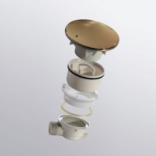 картинка Сифон для душевых поддонов RGW Velplex QYD-01 золото от магазина Сантехстрой