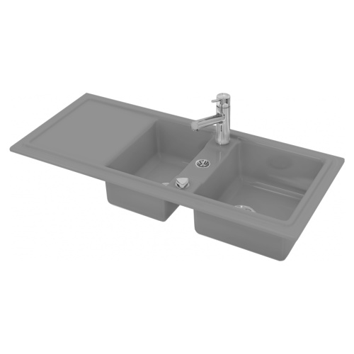 картинка Duravit Cassia Кухонная мойка Cassia 80 1160x510, серая от магазина Сантехстрой