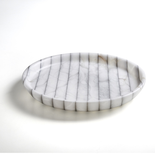 картинка 3SC RIGATO Лоток универсальный, настольный, цвет: натуральный ALABASTRO/хром от магазина Сантехстрой