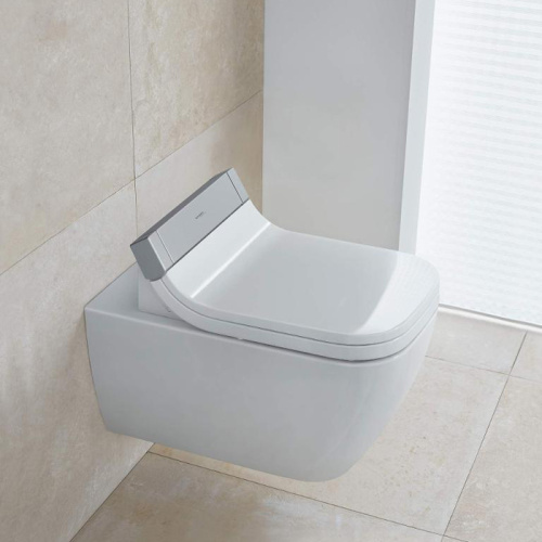 картинка Duravit Happy D.2  SensoWash Унитаз подвесной безободковый ,620*365 мм., с креплениями , белый от магазина Сантехстрой
