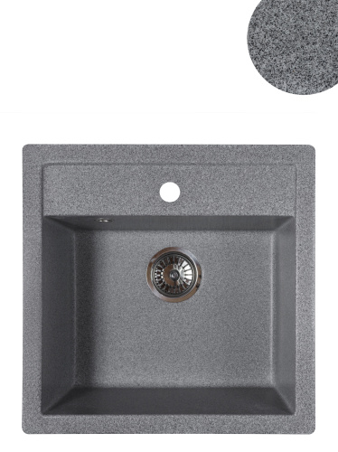 картинка Кухонная мойка прямоугольная 510х505мм Reflexion Zia RX1251GR, гравий от магазина Сантехстрой