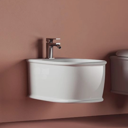 картинка Artceram ATELIER Биде подвесное 52х37см, с 1 отв под смеситель, цвет: белый от магазина Сантехстрой