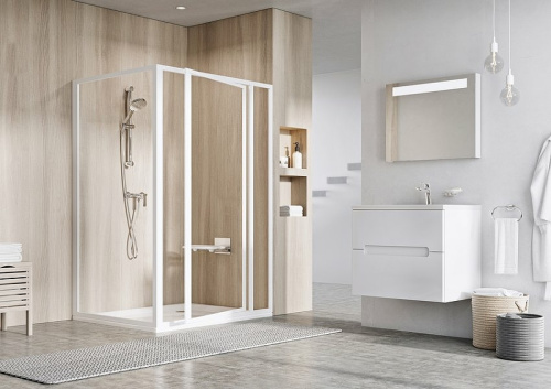 изображение душевая стенка ravak supernova pss-90 профиль белый стекло transparent (94070100z1)