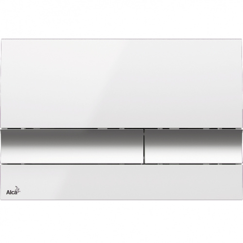 картинка Клавиша смыва Alcadrain Basic M1720-1 Белая от магазина Сантехстрой
