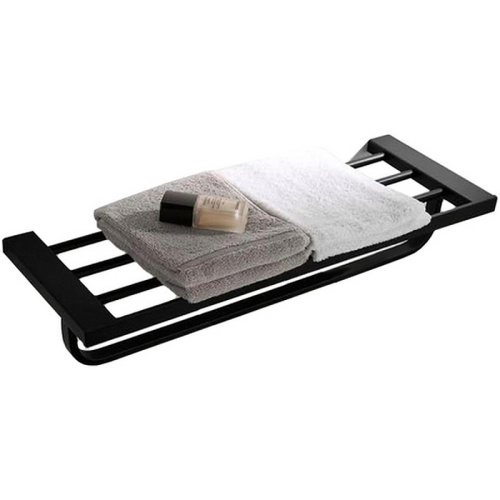 картинка Полка для полотенец Orans P-7201 7201000 Черная матовая от магазина Сантехстрой