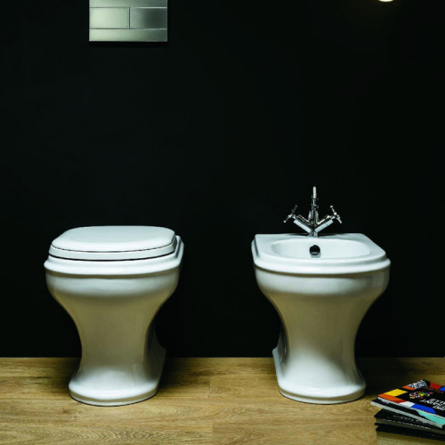 картинка AZZURRA CHARME биде напольное 52х40см, с 1отв для смесителя, c креплением KIT 2000 CF, цвет белый от магазина Сантехстрой