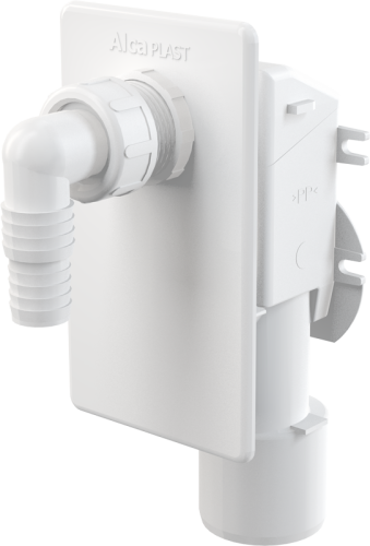 картинка Сифон для стиральной машины Alcadrain под штукатурку, белый (APS4) от магазина Сантехстрой
