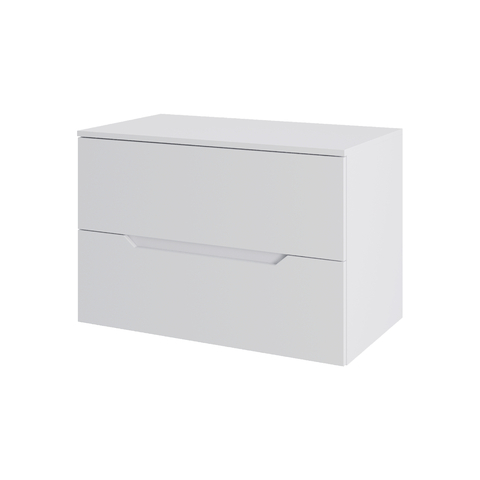 картинка Orange Line Li-80TuwMDF Тумба подвесная 80 столешница МДФ, матовый белый от магазина Сантехстрой