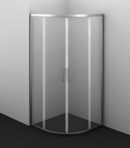 картинка Душевое ограждение Azario OSTIN 100х100х195 хром, 6мм прозрачное стекло от магазина Сантехстрой