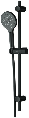 картинка F0180022 Like,  душ.комплект: ручн.душ 3 ф-ции d 120 мм, штанга 700, шланг 1 750 мм, черный, шт. от магазина Сантехстрой