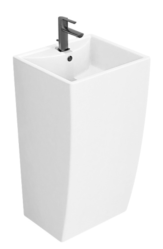 картинка Раковина напольная Azario COMELLA 42х48х83 Белый (AZ-314) от магазина Сантехстрой