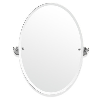 картинка TW Harmony 021, вращающееся зеркало овальное 56*8*h66, цвет держателя: белый/хром от магазина Сантехстрой