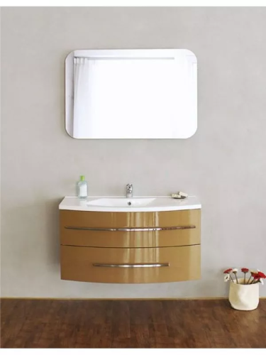 картинка Тумба под раковину для ванной Belbagno Prospero (BB1000DCS2C/SO-BB1000ARL) бежевый,золото от магазина Сантехстрой