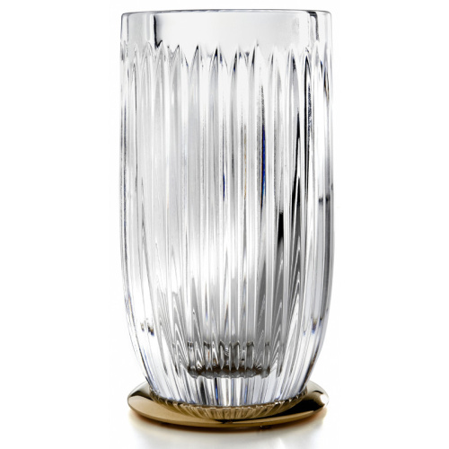 картинка 3SC ELEGANCE Стакан настольный, цвет: прозрачный хрусталь/золото 24к. от магазина Сантехстрой