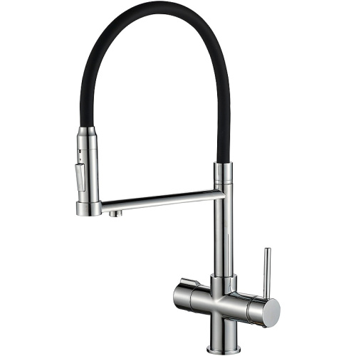 картинка смеситель для кухни zorg steel hammer sh 2003 cr хром черный