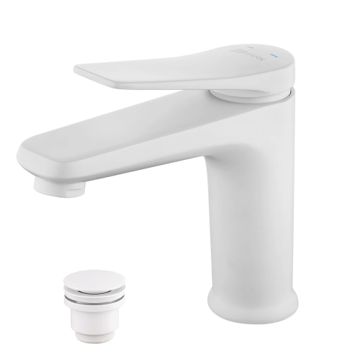 картинка Смеситель Lemark Bronx для раковины монолитный (LM3706MW) от магазина Сантехстрой