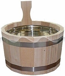 картинка Шайка одноручная 6л с нержавеющей вставкой ШН-6 г. Муром от магазина Сантехстрой