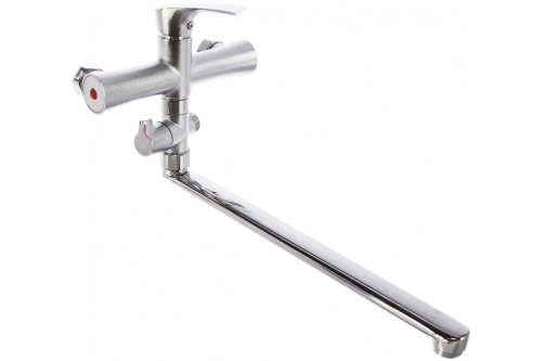 изображение смеситель для ванны g-lauf solone с длинным поворотным изливом, с душевой лейкой, xром fab6-a020