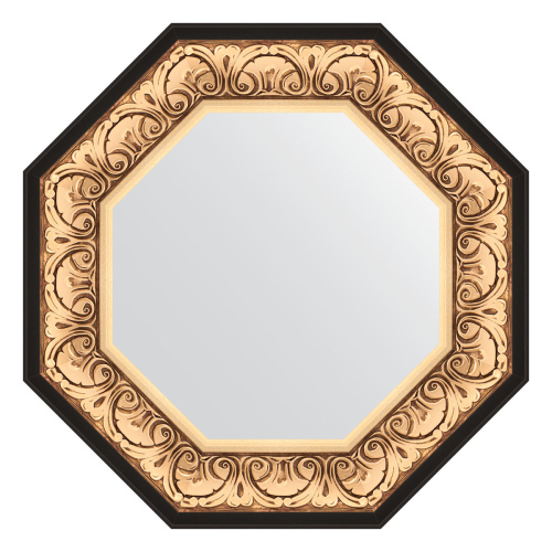 картинка Зеркало Evoform Octagon BY 3844 60x60 барокко золото от магазина Сантехстрой