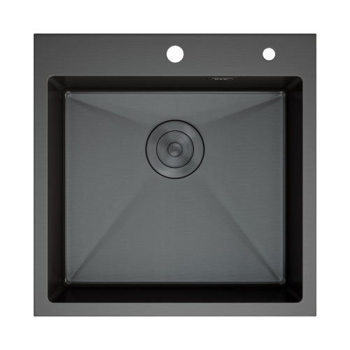 картинка Кухонная мойка D&K нержавеющая сталь графит (DKS505006) от магазина Сантехстрой
